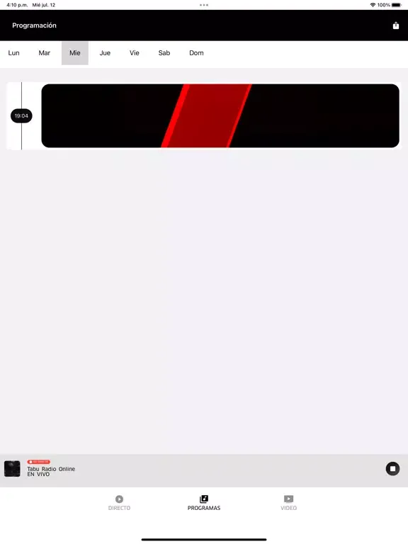 Tabu Radio Online iPad Screenshots