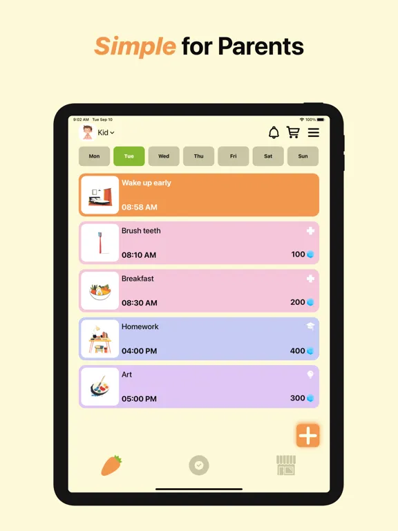 Screenshot di Carrot: Gamify Habits for Kids iPad 