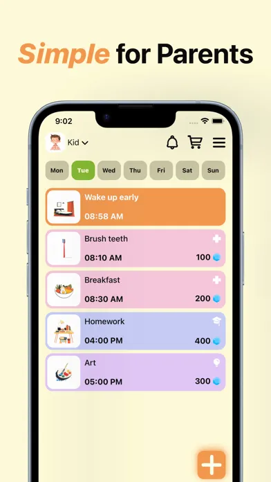 Screenshot di Carrot: Gamify Habits for Kids