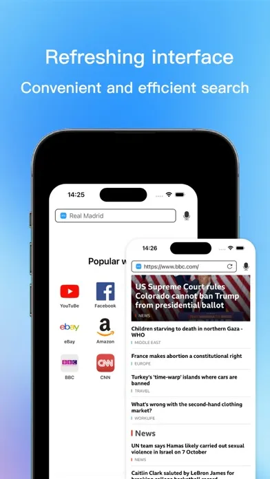 ภาพหน้าจอของ Browser - Private Web Search