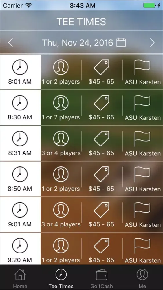 صور ASU Karsten Golf Tee Times