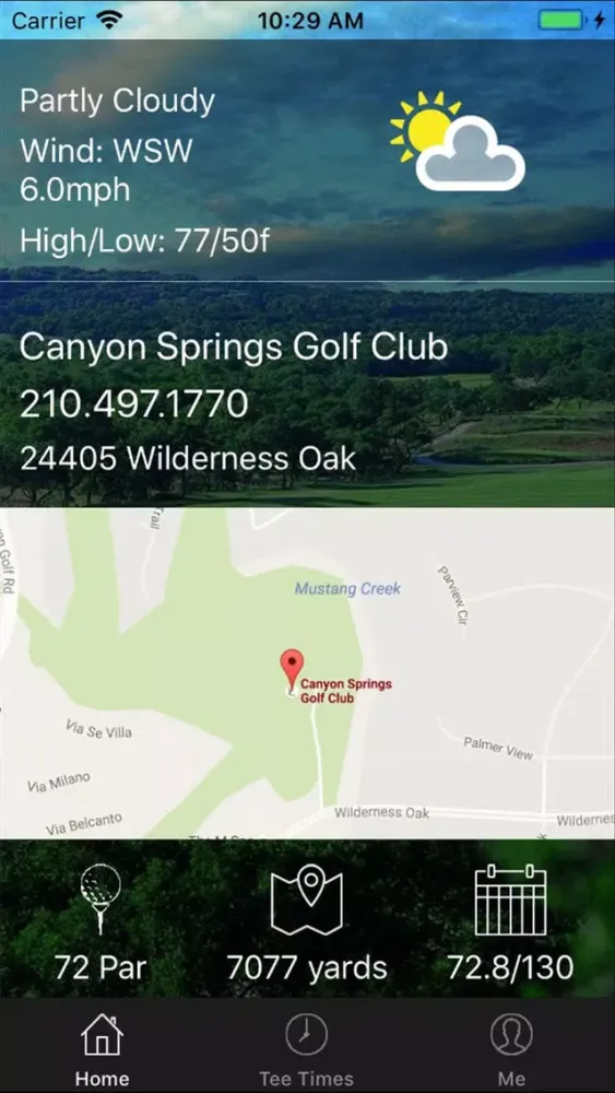 Capturas de pantalla de Canyon Springs Golf Tee Times