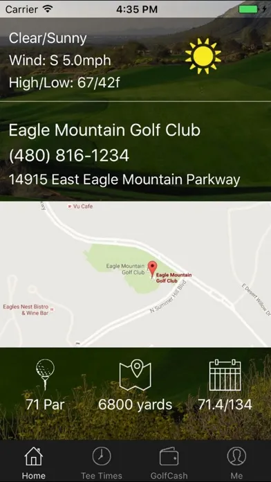 Capturas de pantalla de Eagle Mountain Golf Tee Times