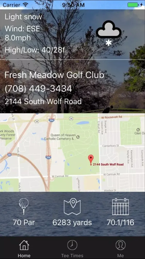 Ảnh chụp màn hình của Fresh Meadow Golf Tee Times