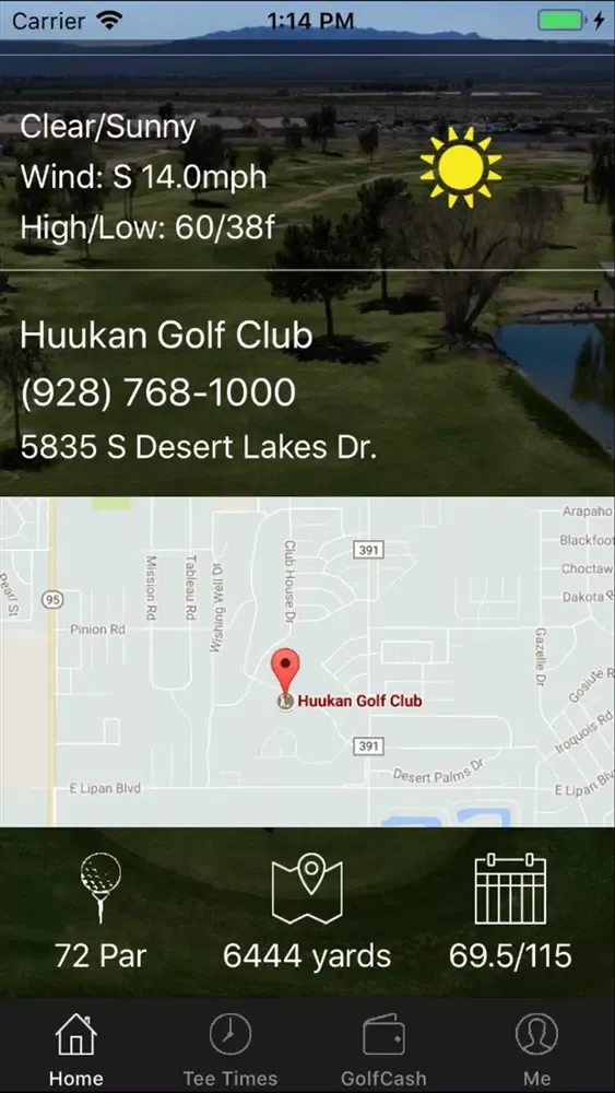 Huukan Golf Club Tee Times سکرین شاٹس