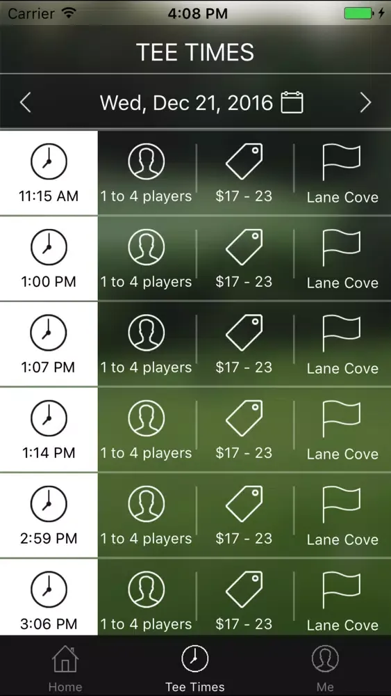 Lane Cove Golf Tee Times स्क्रीनशॉट