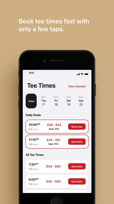 Captures d'écran de Papago Golf Course Tee Times