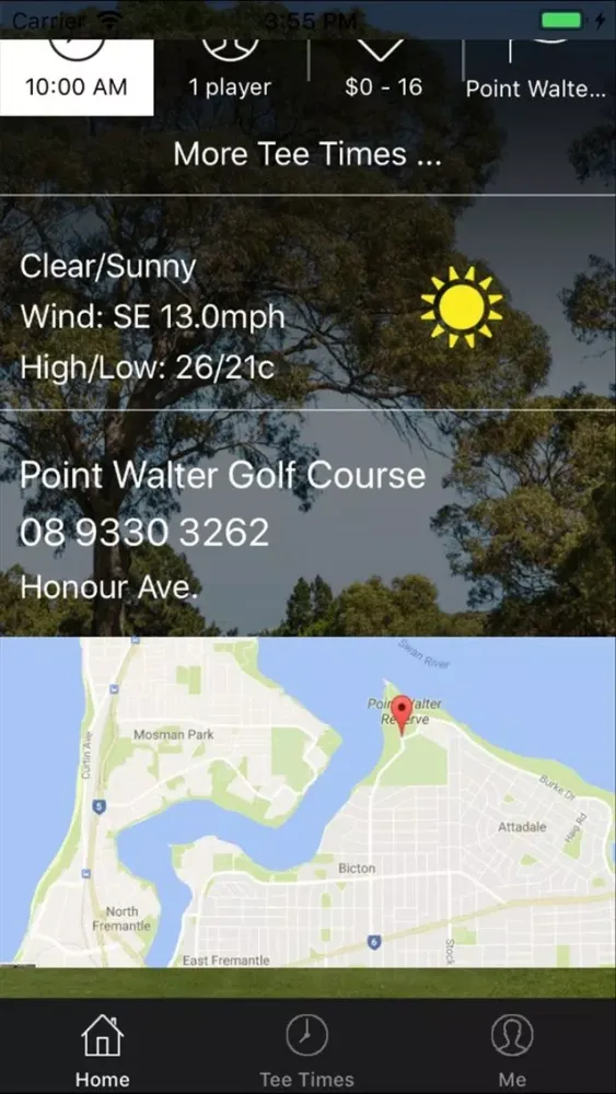 Point Walter Golf Tee Times Ekran Görüntüleri
