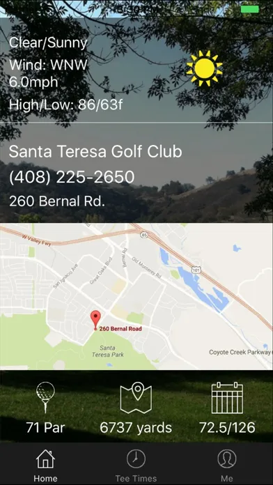Santa Teresa Tee Times スクリーンショット