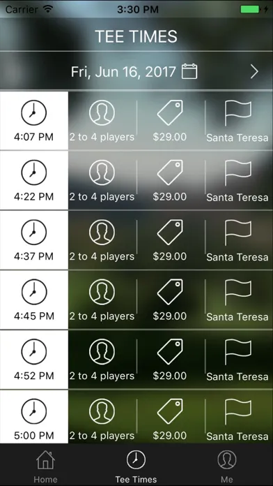 Santa Teresa Tee Times スクリーンショット