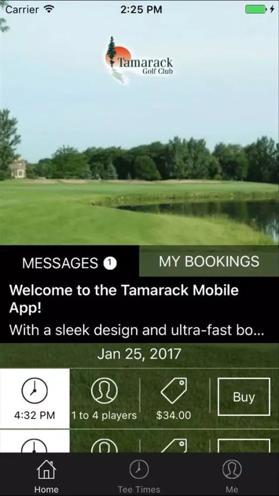 Tamarack Golf Tee Times Screenshots