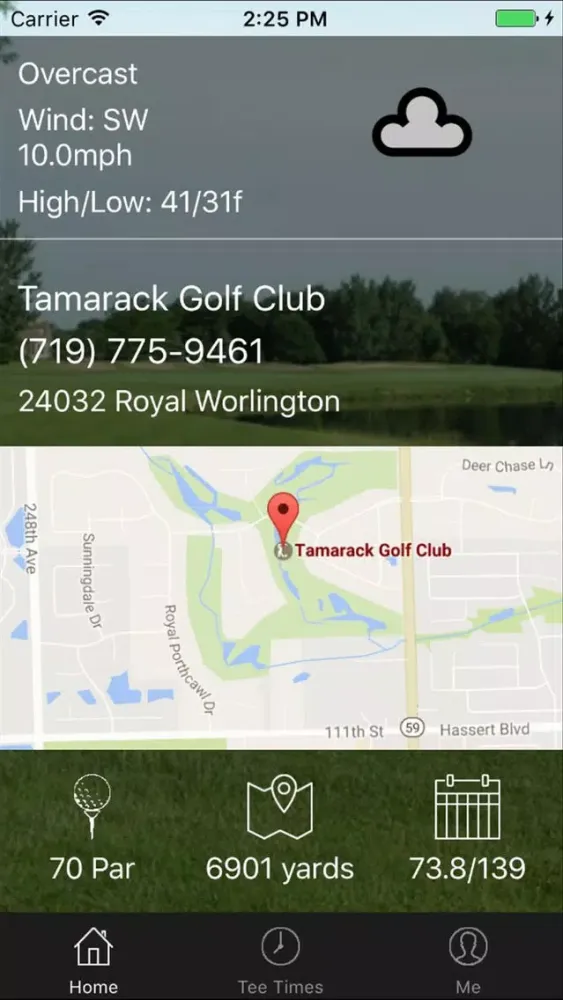 Tamarack Golf Tee Times Screenshots
