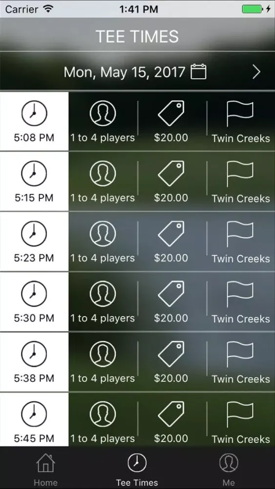 Twin Creeks Golf Tee Times Ekran Görüntüleri