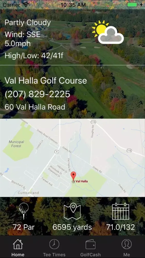 Capturas de tela do Val Halla Golf Tee Times