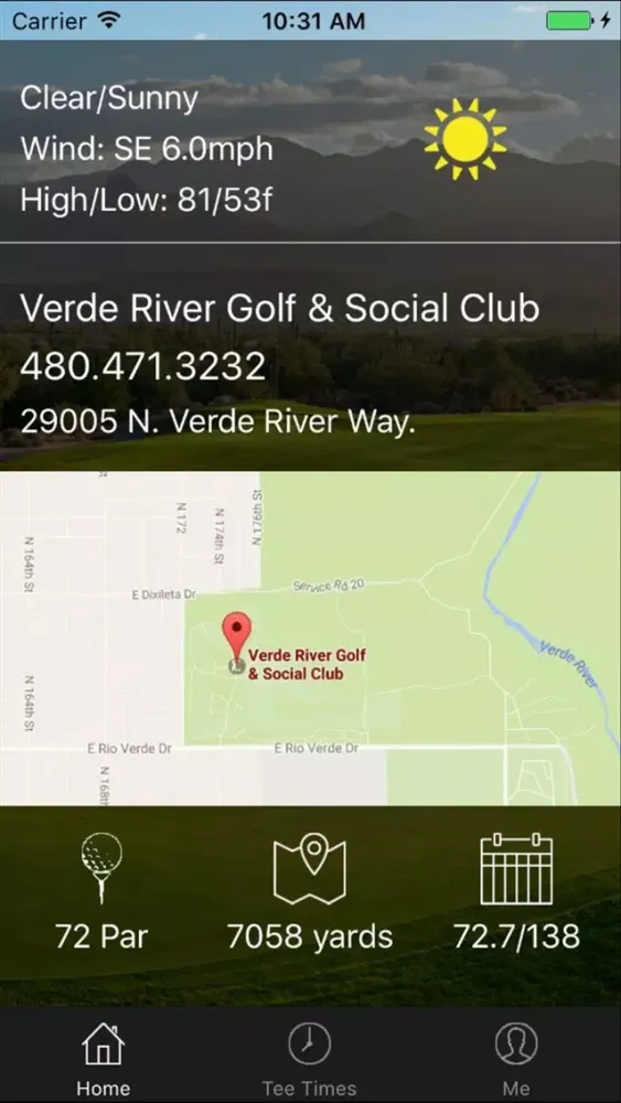 Verde River Golf Tee Times Screenshots