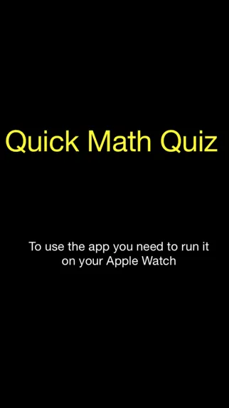 Quick Math Quiz Watch - Limit Time Screenshots