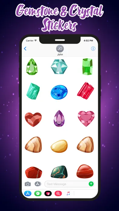 Gemstone & Crystal Stickers Ekran Görüntüleri