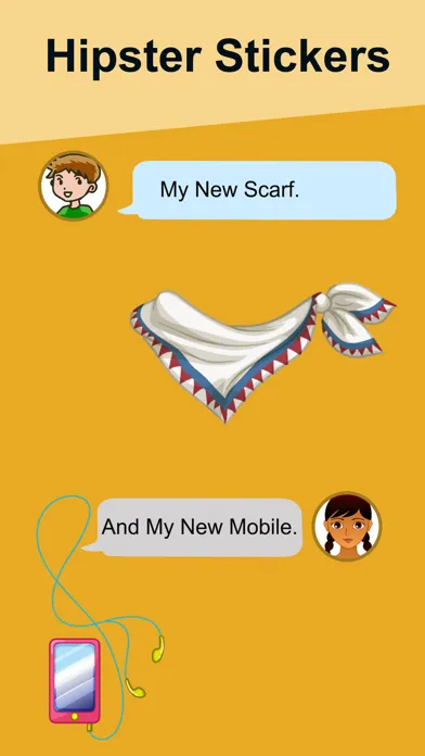 Captures d'écran de Hipster Stickers for iMessage