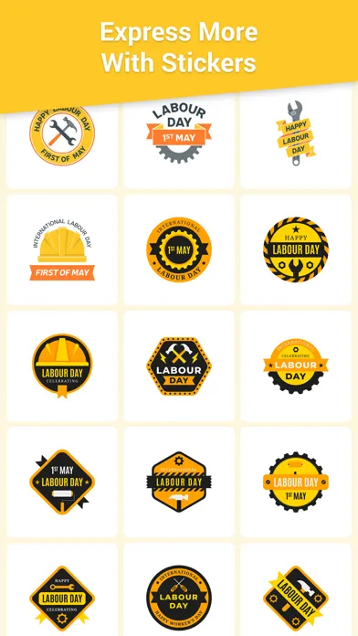 Labor Day Stickers Pack!应用截图