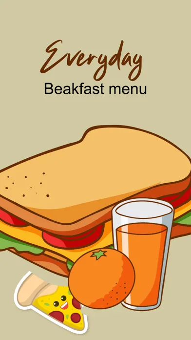 Everyday Breakfast Menu应用截图