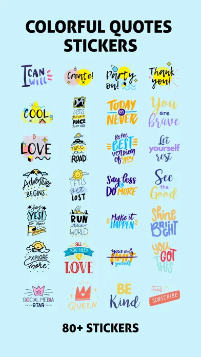 صور Colorful Quotes Stickers