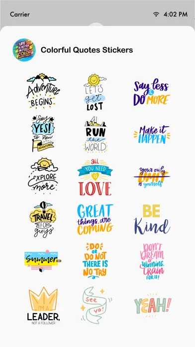 صور Colorful Quotes Stickers