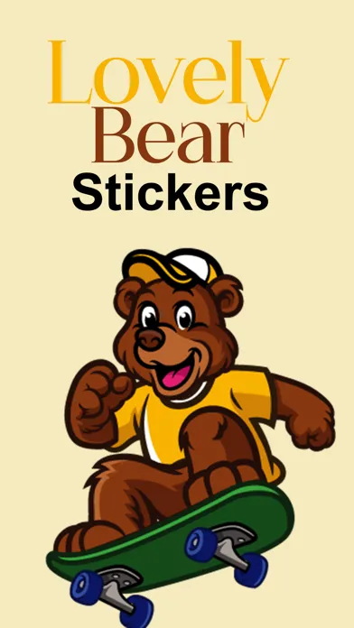 Tangkapan layar Lovely Bear Stickers!