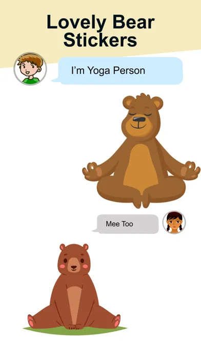Tangkapan layar Lovely Bear Stickers!