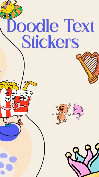 Tangkapan layar Doodle Text Stickers