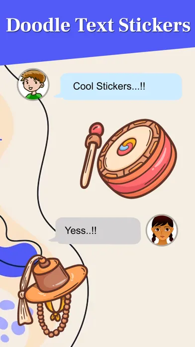 Tangkapan layar Doodle Text Stickers