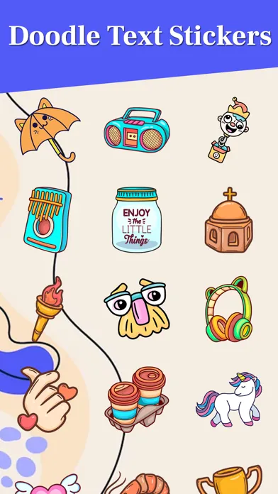 Tangkapan layar Doodle Text Stickers