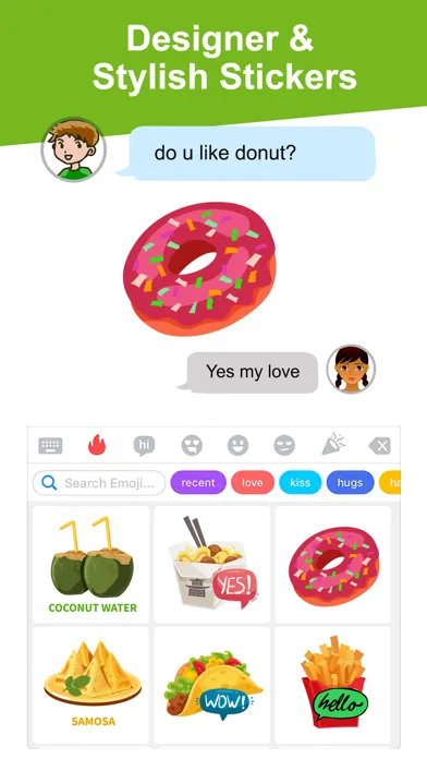 Fancy Food Animated Emojis 스크린샷