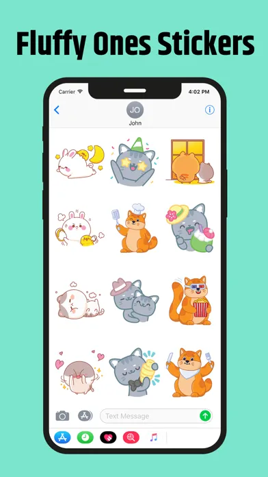 Zrzuty ekranu Fluffy Ones Stickers