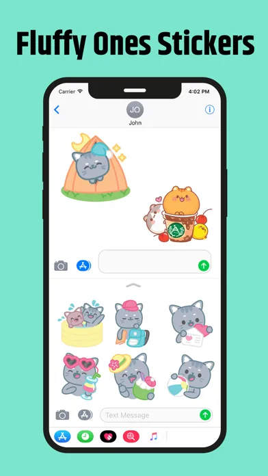 Zrzuty ekranu Fluffy Ones Stickers