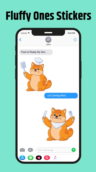 Zrzuty ekranu Fluffy Ones Stickers