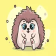 Spiky Hedgehog Stickers