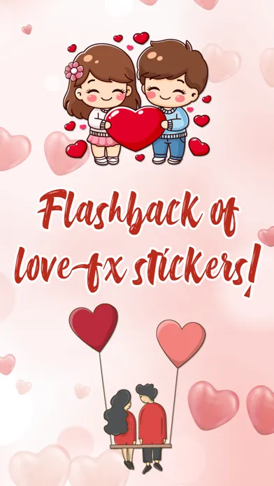 Capturas de tela do Flashback of Love -FX Stickers