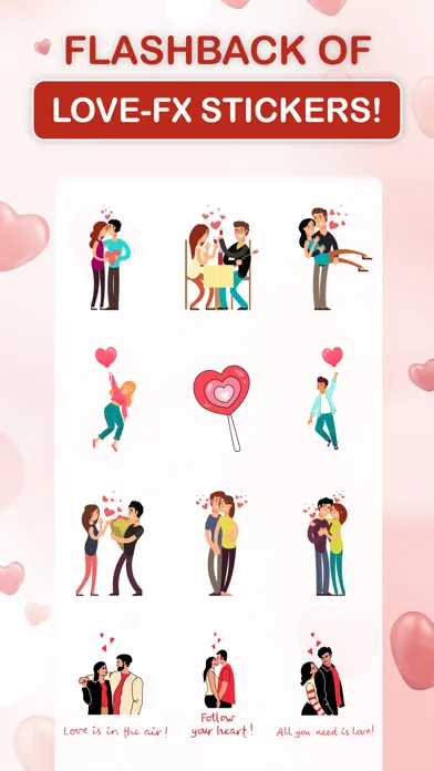 Capturas de tela do Flashback of Love -FX Stickers