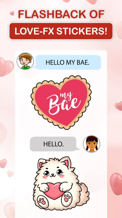 Capturas de tela do Flashback of Love -FX Stickers
