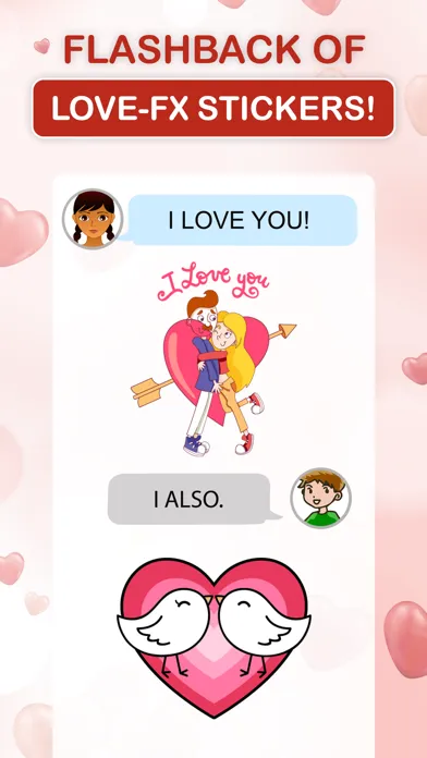 Capturas de tela do Flashback of Love -FX Stickers