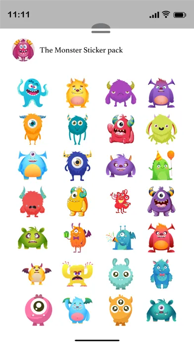 The Monster Stickers Pack Screenshots