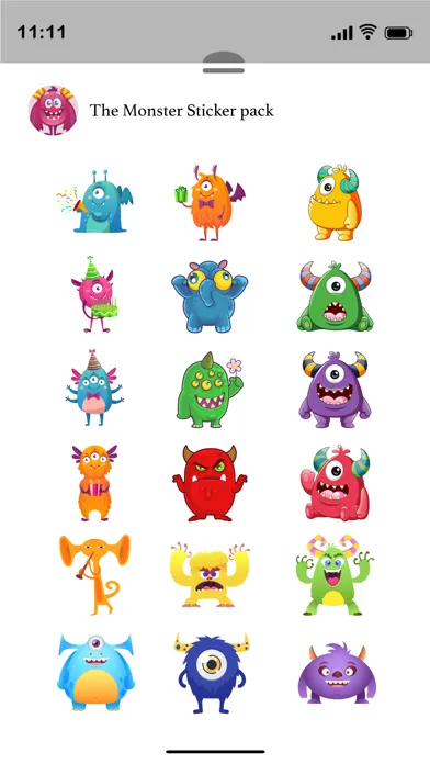 The Monster Stickers Pack Screenshots