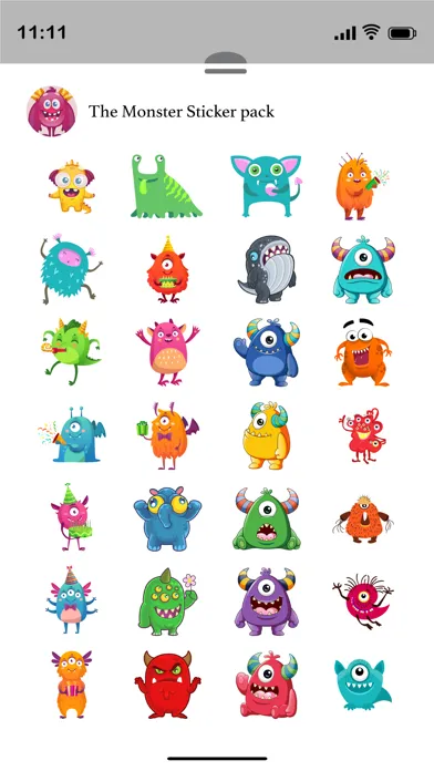 The Monster Stickers Pack Screenshots