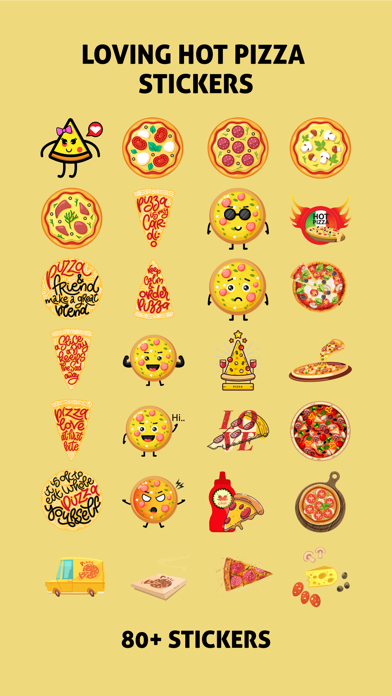 صور Loving Hot Pizza Stickers