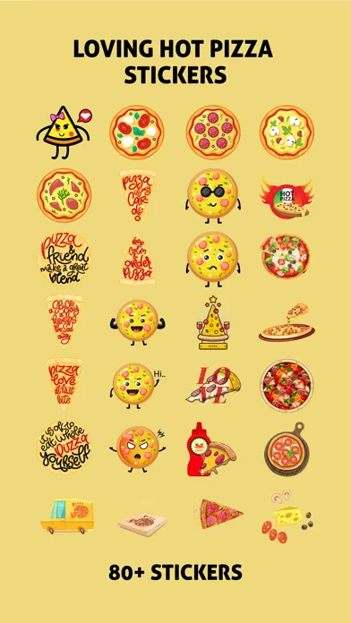 Screenshot di Loving Hot Pizza Stickers