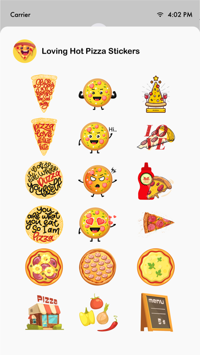 صور Loving Hot Pizza Stickers