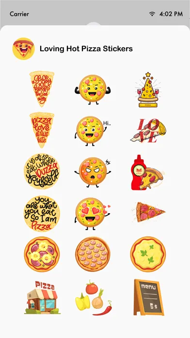 Screenshot di Loving Hot Pizza Stickers