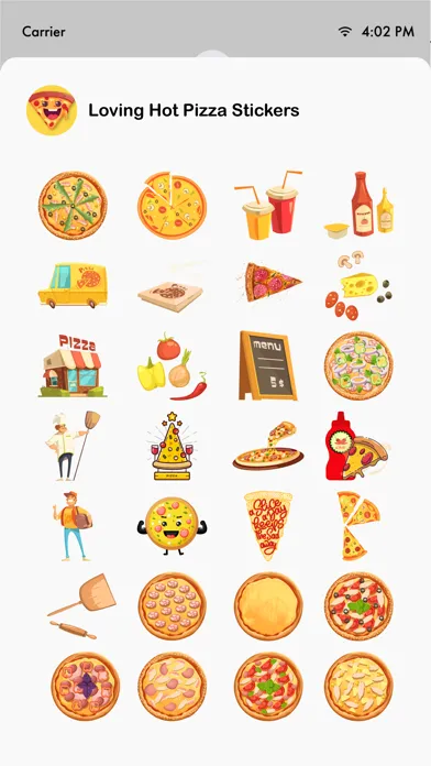 Screenshot di Loving Hot Pizza Stickers