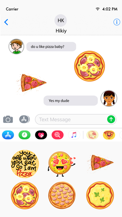 صور Loving Hot Pizza Stickers