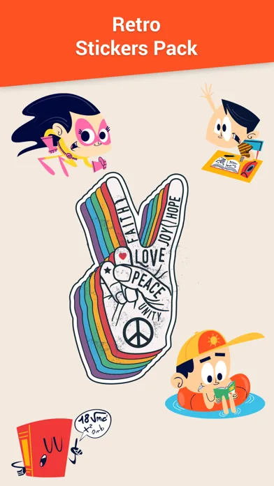 Captures d'écran de Retro Sticker World